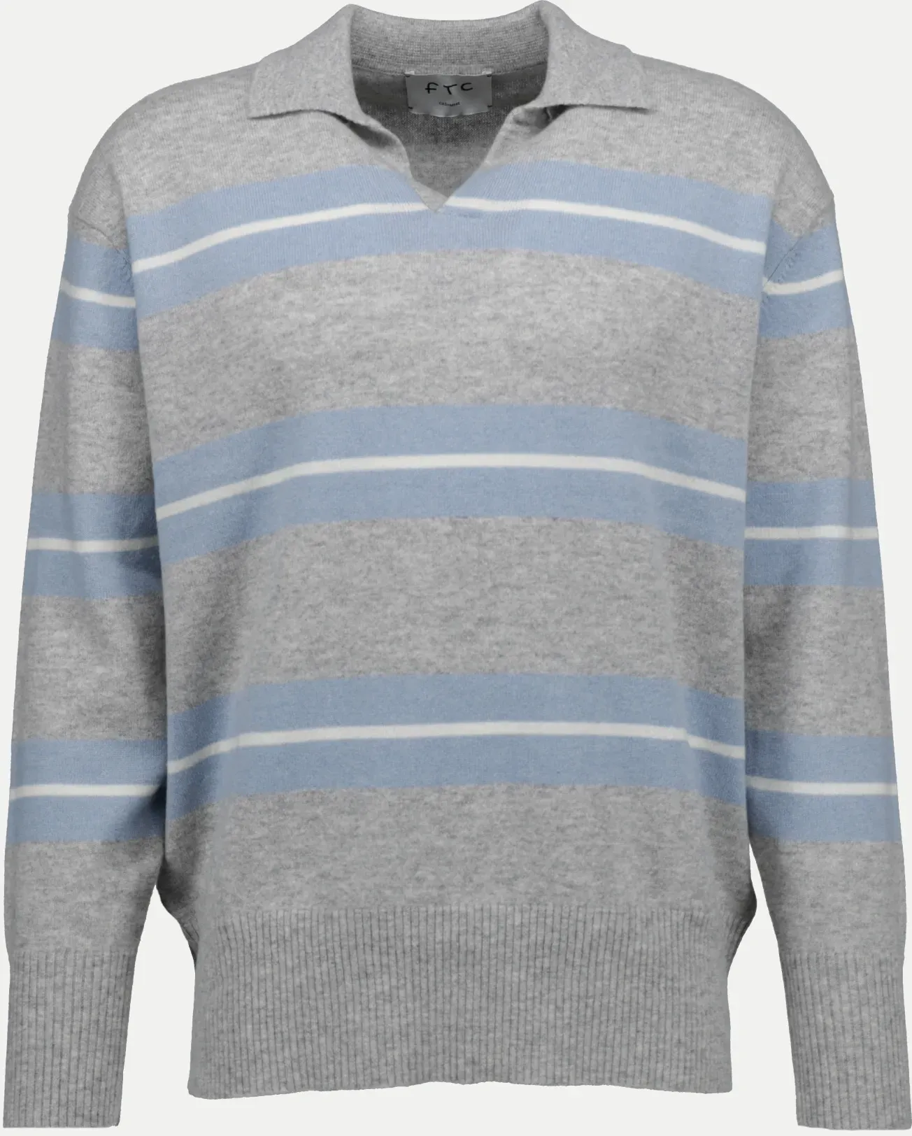 Polopullover mit Streifen Grau 52
