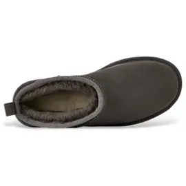 UGG Australia UGG für Damen. 1135092 Klassische Ultra Mini Plateau-Stiefel aus Leder dunkelgrau (40), 5 bis 8 cm, Keine, Lässig