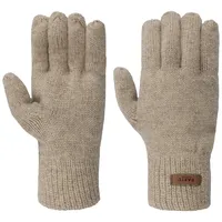 Barts Haakon Lambswool Handschuhe Fingerhandschuhe Strickhandschuhe (L/XL - beige)