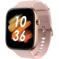 Smartwatch Herren Damen, Telefonfunktion, Schnellantwort auf SMS, Schrittzähler, Fitnessuhr mit Blutdruckmessung, Herzfrequenzmessung, Schlafmonitor, - Rosa