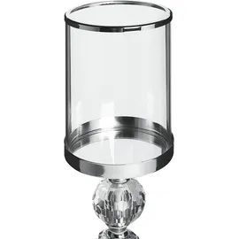 Beliani Teelichthalter Cotui Glas Silber