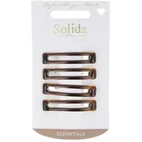 Haarclip havanna rechteck Epoxy 4 Stück