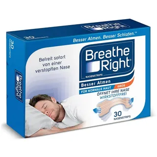 Besser Atmen Breath Right Nasenstrips Beige Groß (30 stk)