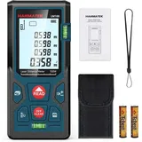 Digitaler Laser-Entfernungsmesser, LM50 50 m digitaler Laser-Entfernungsmesser, Längen-/Flächen-/Volumen-/Pythagoras-Theoremmessung mit