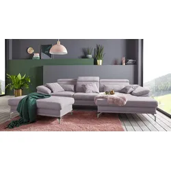 Polsterhocker SIT & MORE "Scorpio", grau, B:138cm H:46cm T:71cm, Hocker, inklusive Federkern