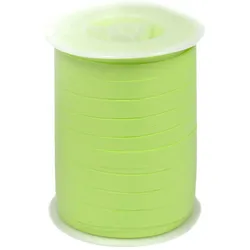 Star 250m Geschenkband Ringelband 10mm - wasserfestes Kunststoff Dekoband Schleifenband Polyband Luftballonband zum Basteln Schleifen Luftballons Hellgrün