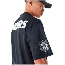 New Era Nfl Mesh Las Vegas Raiders Kurzarm-t-shirt - Black - M