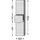 Sanipa BR10543 Hochschrank rechts 3way (BR105)