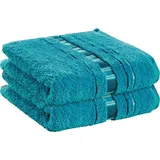 Erwin Müller Handtuch Handtuch "Achern" 2er-Pack, Frottier, Walk-Frottier Uni grün