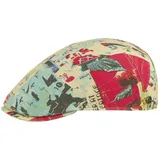 LIERYS Newspaper Flatcap Schirmmütze Schiebermütze Herren - Made in Italy mit Schirm, Futter Sommer Frühling-Sommer - 57 cm bunt - 57