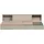 Woood Bodenbett Carter 90 x 200 cm Kiefer massiv grau