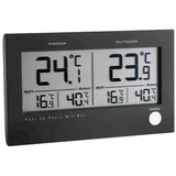 TFA Dostmann Digitales Funk-Thermometer Twin TFA 30.3048 mit Außensender Funkwetterstation