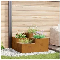 VidaXL Pflanzkübel 80x80x48 cm Cortenstahl