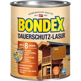 Bondex Dauerschutz-Lasur 750 ml teak seidenglänzend