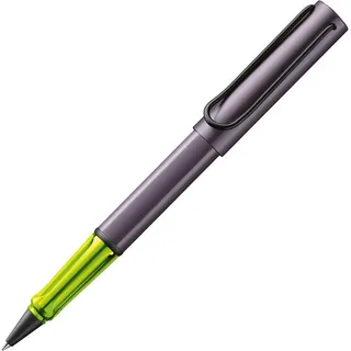 Lamy AL-star aubergine Tintenroller - leichter Stift mit transparenten, ergonomischen Griff & Strichbreite M - Gehäuse aus Aluminium – mit Tintenrollermine M 63 Strichbreite M in schwarz