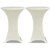deluke Stehtischhusse AMAU Beige Ø 70 cm 2er Set