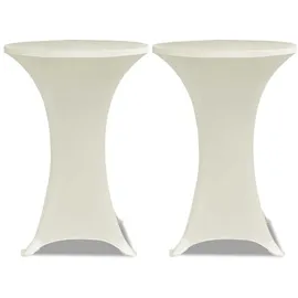 deluke Stehtischhusse AMAU Beige Ø 70 cm 2er Set