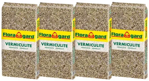 FLORAGARD Bodenverbesserer, 4 x 5 Liter, Vermiculite - braun