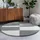 Sanat Hochflor-Teppich SANAT "Milano 1254", grau (hellgrau), H:30mm Ø:200cm, Kunstfaser, Teppiche, Hochflor, Wohnzimmer, Schlafzimmer, fußbodenheizungsgeeignet