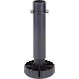 Hettich Möbel-Sockelverstellfuß 150mm, Durchmesser 80mm Korrekt 9306017 Kunststoff schwarz
