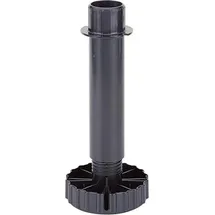 Hettich Möbel-Sockelverstellfuß 150mm, Durchmesser 80mm Korrekt 9306017 Kunststoff schwarz
