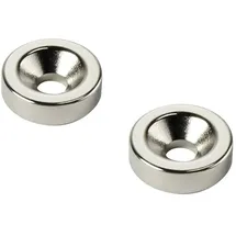 TRU Components D25T5-M5 Permanent-Magnet Ring (Ø x H) 25 mm x 5 mm N35 Grenztemperatur (max.): 80