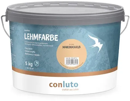 conluto Lehmfarbe Marokkogelb - 5 kg Eimer