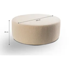 MID.YOU Hocker Kolo 103 x 39 x 103 cm Beige