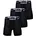 Boxer Brief Long schwarz M 3er Pack