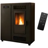 Sannover Luft- Pelletofen Slim Astral 12,2 kW Schwarz