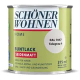 DurAcryl Buntlack Telegrau 375 ml RAL 7047 Seidenmatt Schöner Wohnen