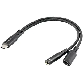 Renkforce USB-C auf Klinke 3,5 mm 0,15 m Schwarz