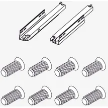 rivea Dia Auszugsschienen-Set für Unterschrank B: 120, 140, 160 cm (für 1 Auszug) und neoro n80 alba/fumo in allen Größen0, BL000973,