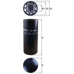Ölfilter MAHLE OC 482