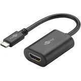 goobay USB-C zu HDMI Adapter 0,2 m Schwarz