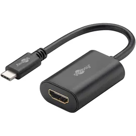 goobay USB-C zu HDMI Adapter 0,2 m Schwarz