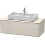 Duravit Waschtischunterschrank 1 Auszug 120 x 42,6 x 55 cm Taupe Matt