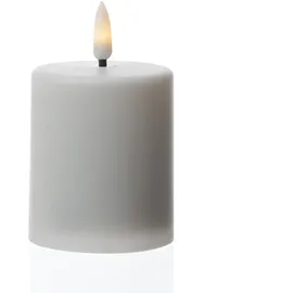 MARELIDA LED-Kerze 1-tlg H: 10 cm D: 6,1 cm Timer Sensor 1200 h weiß