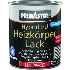 Primaster Hybrid PU-Heizkörperlack weiß seidenmatt 0,75 l
