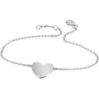 FIRETTI Armband Herz silberfarben 925 Größe 18