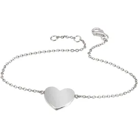 FIRETTI Armband Herz silberfarben 925 Größe 18