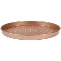 Gräwe Pizzablech Ø 30 cm, rund, gelocht mit GREBLON® antihaftbeschichtet, hitzebeständig bis 230 °C, perfekt für Pizza, Flammkuchen oder Tartes