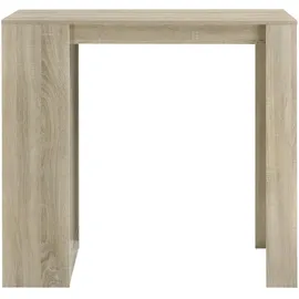 [en.casa] Bartisch Kouvola 110 x 50 x 103 cm Eiche-Optik Beige