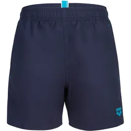 Arena Boys' Beach Boxer Solid Navy/Turquoise 152