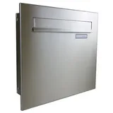 Letterbox24.de A-04 Edelstahl Durchwurfbriefkasten