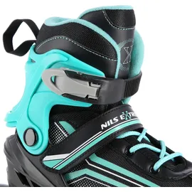 Nils Extreme Schlittschuhe mit austauschbarem Hockey Skate 2in1 NH18190 Nils Extreme schwarz|blau 39/43