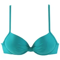 S.Oliver Bügel-Bikini-Top Damen türkis Gr.38 Cup D