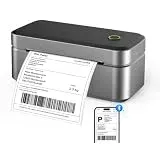 Abelmark DHL Etikettendrucker Bluetooth, Label Printer 4x6 Thermodrucker, Versandetiketten Drucker für Amazon, Etsy, Shopify, Ettikettendrucķer für DHL, kompatibel mit iOS, Android, Windows, Mac