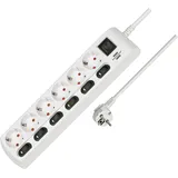 Brennenstuhl Steckdosenleiste 6-fach 2 m Weiß 1 St.