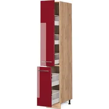 Vicco Apothekerschrank Fame-Line 30 x 58 x 207 cm Rot